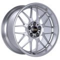 BBS RG-R 19x10 5x120 ET25 PFS Diamond Silver Wheel -82mm PFS/Clip Req