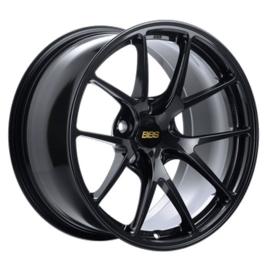 BBS RI-A 18x9.5 5x120 ET23 82mm PFS Ring/Clip Required - Metallic Black Subtle Blue Flake