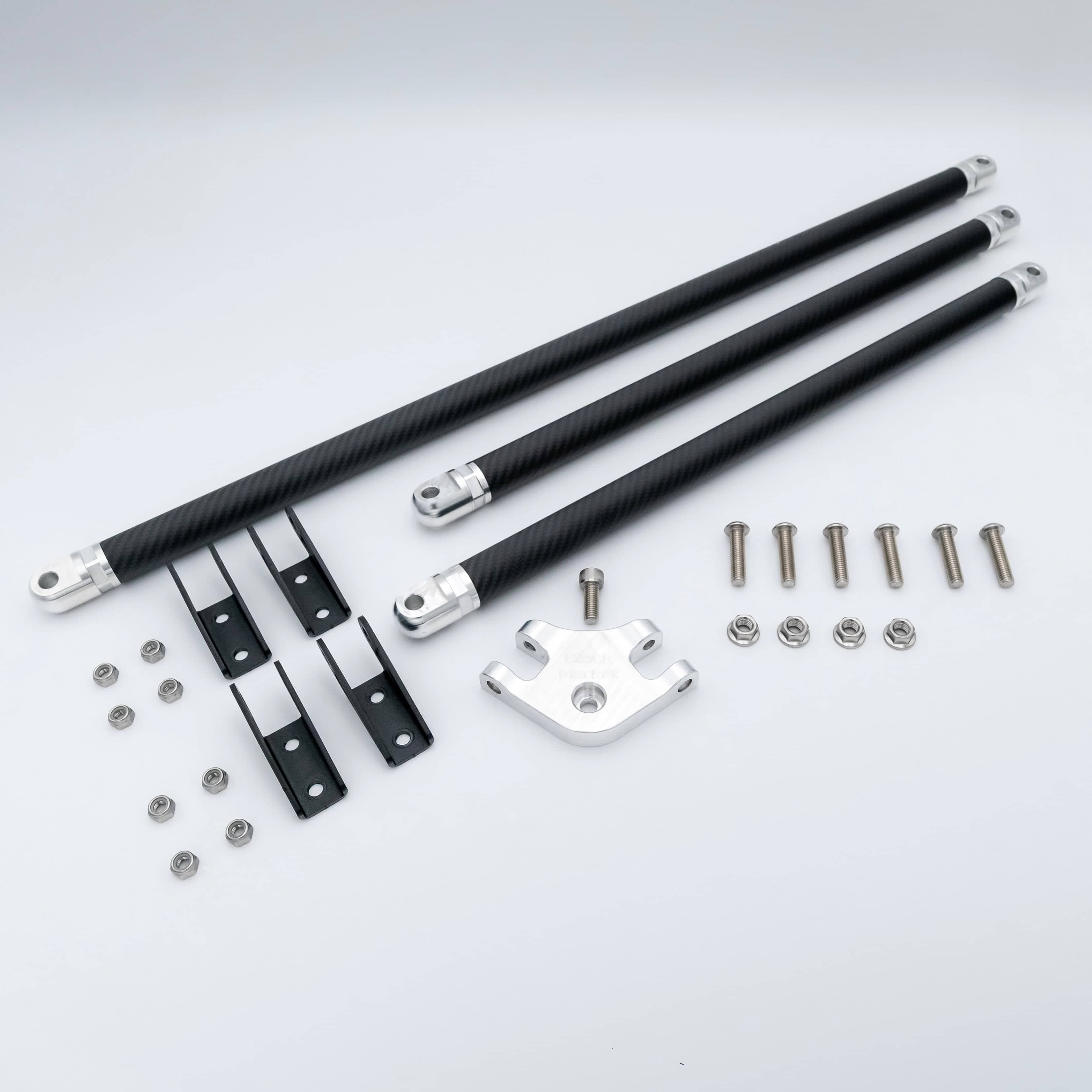 Black Market Race G8X S58 Carbon Fiber Strut Brace G80, M3, G82, M4, G87 M2
