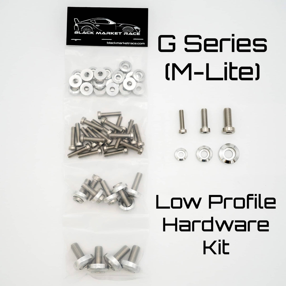 BMR M Lite (G Series) Low Profile Engine Bay Hardware Kit