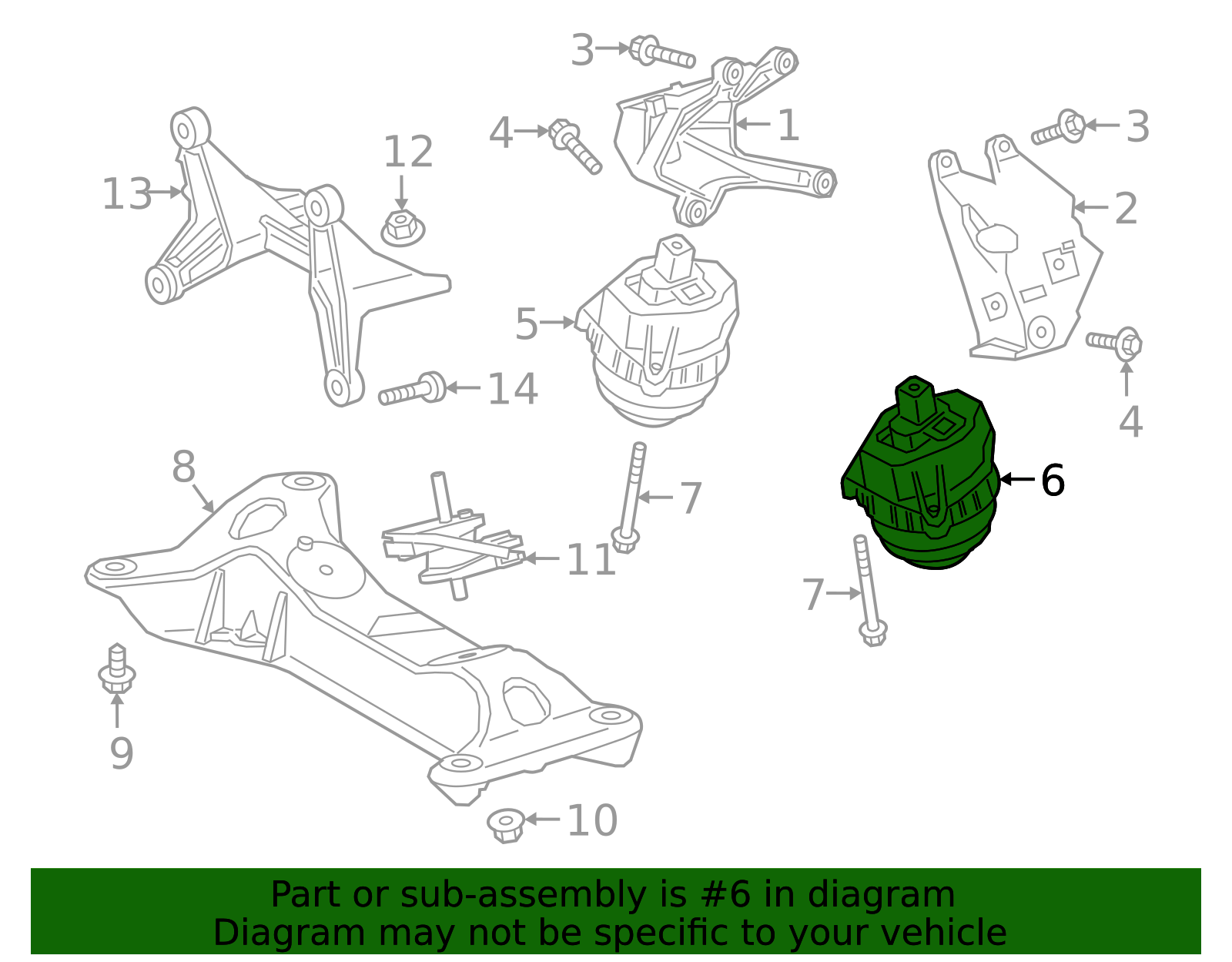 G20 2.0L Engine - Left and Right Engine Mounts 22-11-7-581-617/22-11-7-581-618