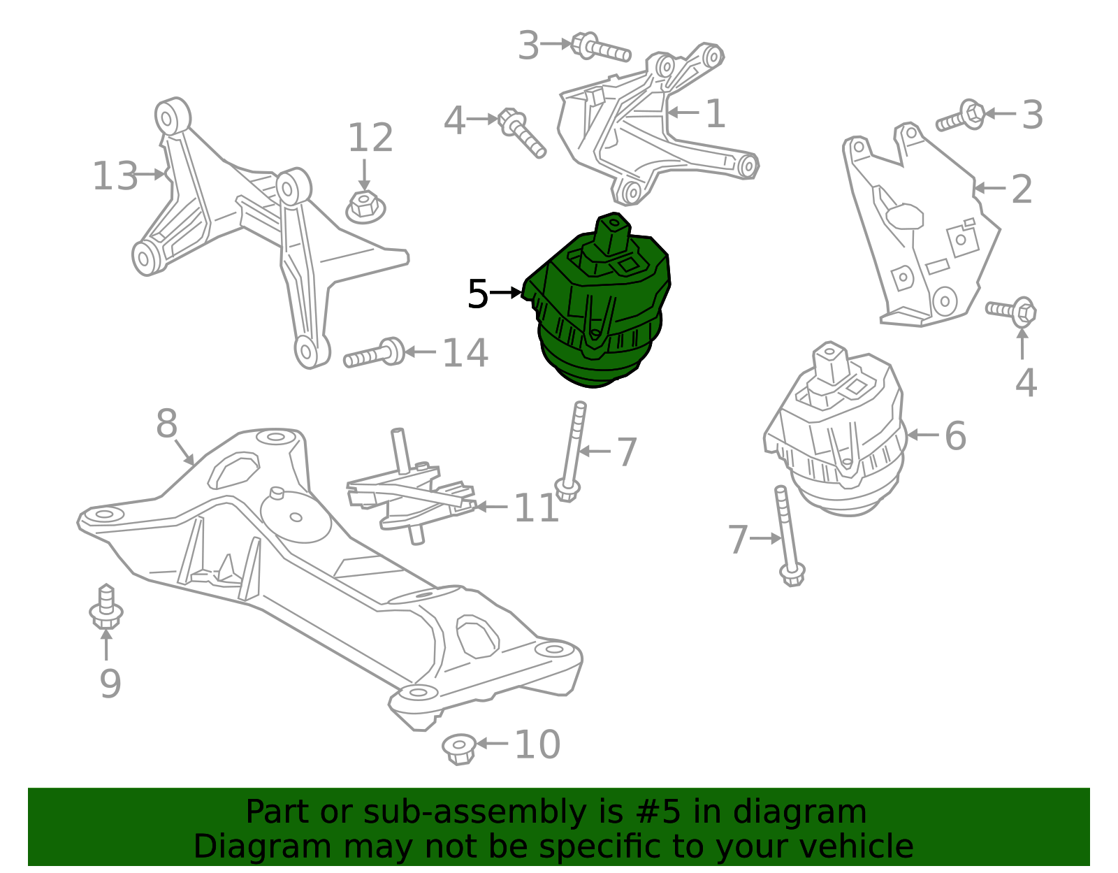 G20 2.0L Engine - Left and Right Engine Mounts 22-11-7-581-617/22-11-7-581-618