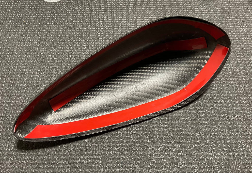OPEN BOX - Kies Motorsports F/G Series 2x2 Carbon Fiber Shark Fin Antennae Cover
