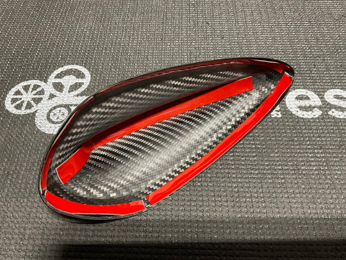 OPEN BOX - Kies Motorsports F/G Series 2x2 Carbon Fiber Shark Fin Antennae Cover