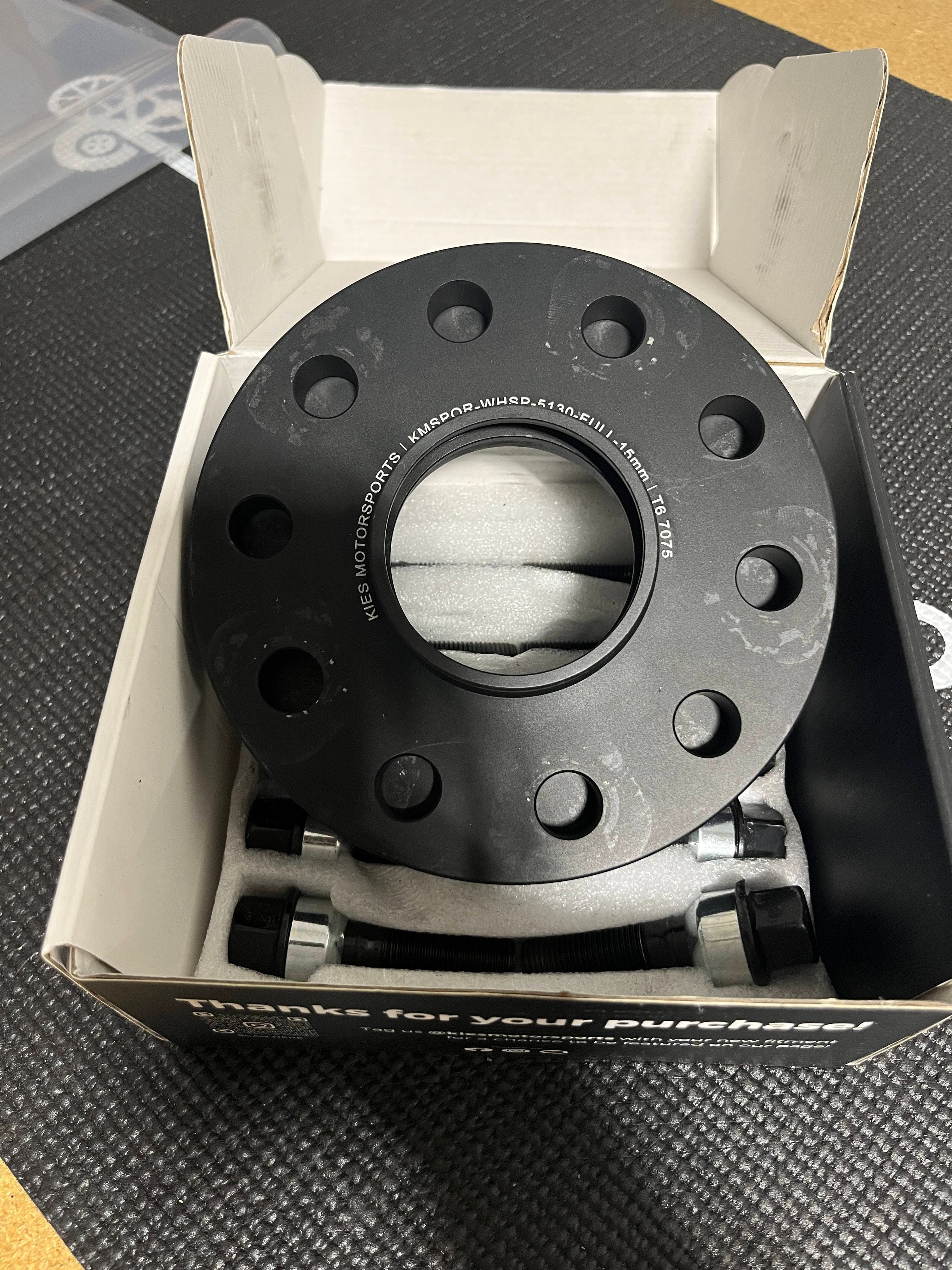 OPEN BOX - Kies Porsche Wheel Spacers (15MM FULL) - USED - Set of 2
