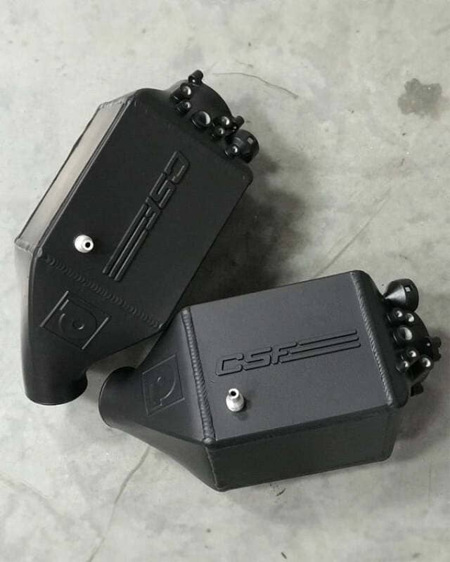 CSF 12-16 BMW M5 (F10) / 12-18 BMW M6 (F06/F12/F13) Twin Charge-Air-Cooler Set - Thermal Black