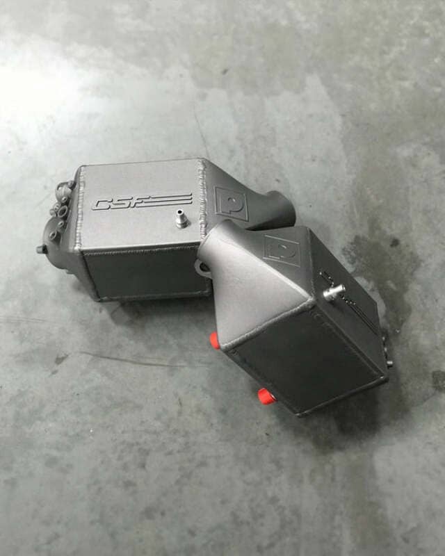 CSF 12-16 BMW M5 (F10) / 12-18 BMW M6 (F06/F12/F13) Twin Charge-Air-Cooler Set - Thermal Grey