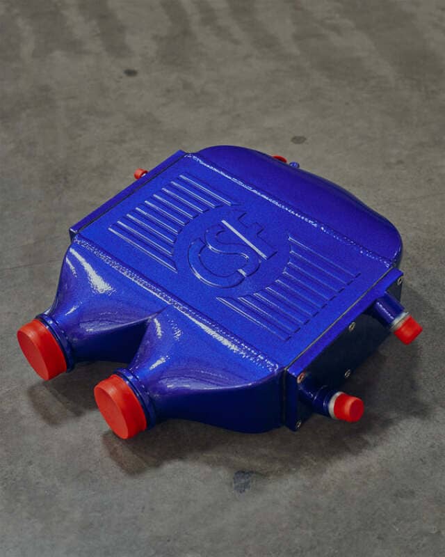 CSF 2014+ BMW M3/M4 (F8X) Top Mount Charge-Air-Cooler - San Marino Blue