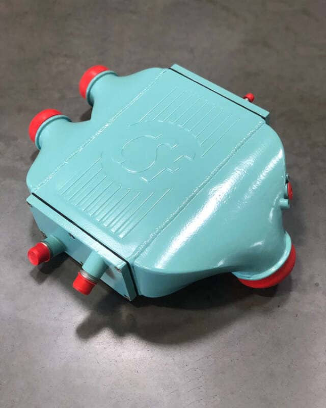 CSF 2014+ BMW M3/M4 (F8X) Top Mount Charge-Air-Cooler - Tiffany Blue
