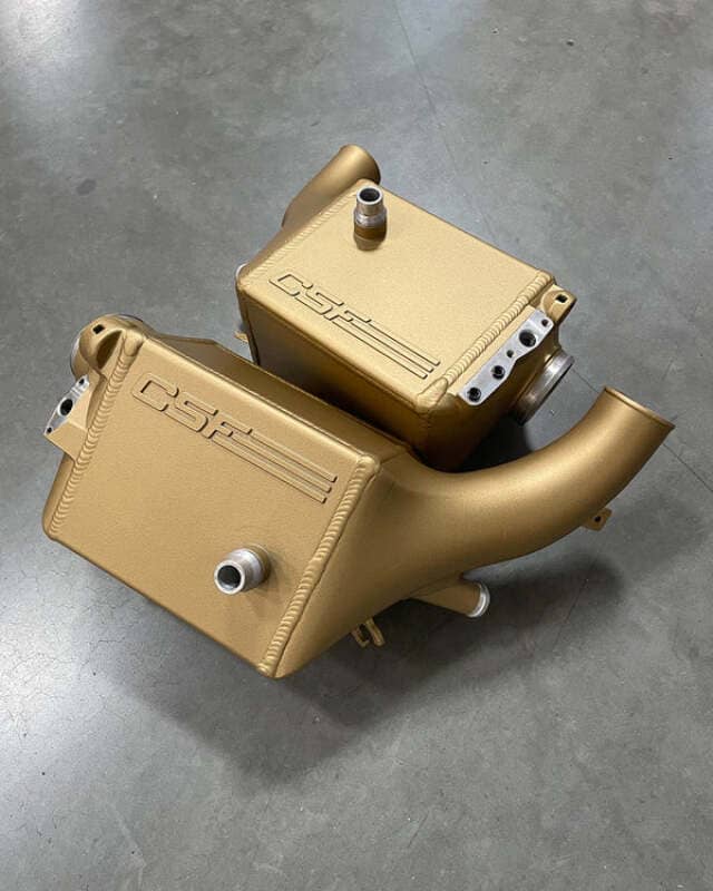 CSF 2025+ BMW G90 M5 / G99 M5 Touring Charge Air Cooler - Carbon Ceramic Gold Gloss