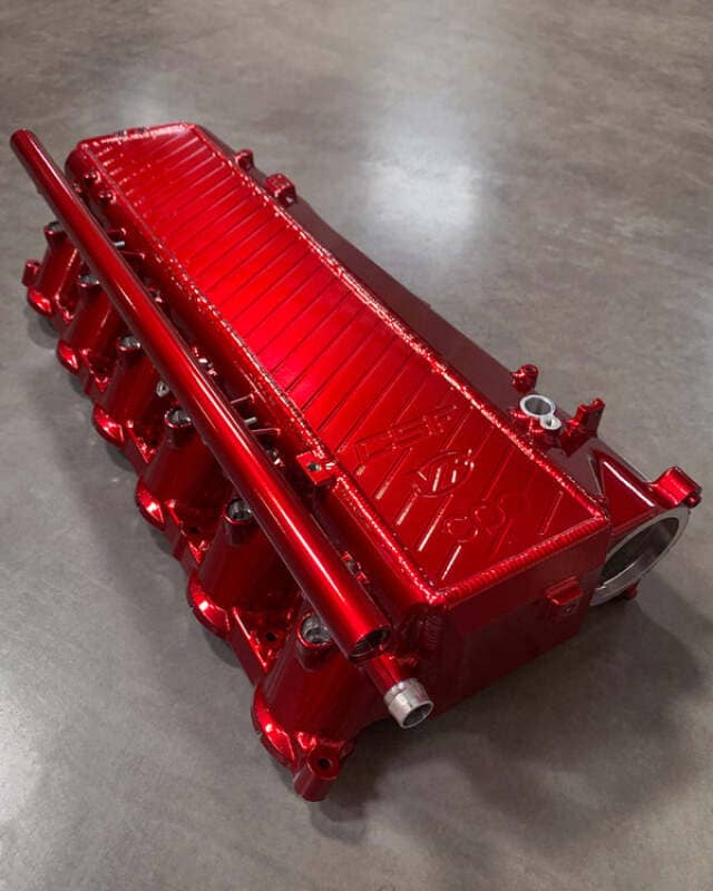 CSF BMW Gen 1 B58 Charge-Air-Cooler Manifold - Candy Apple Red