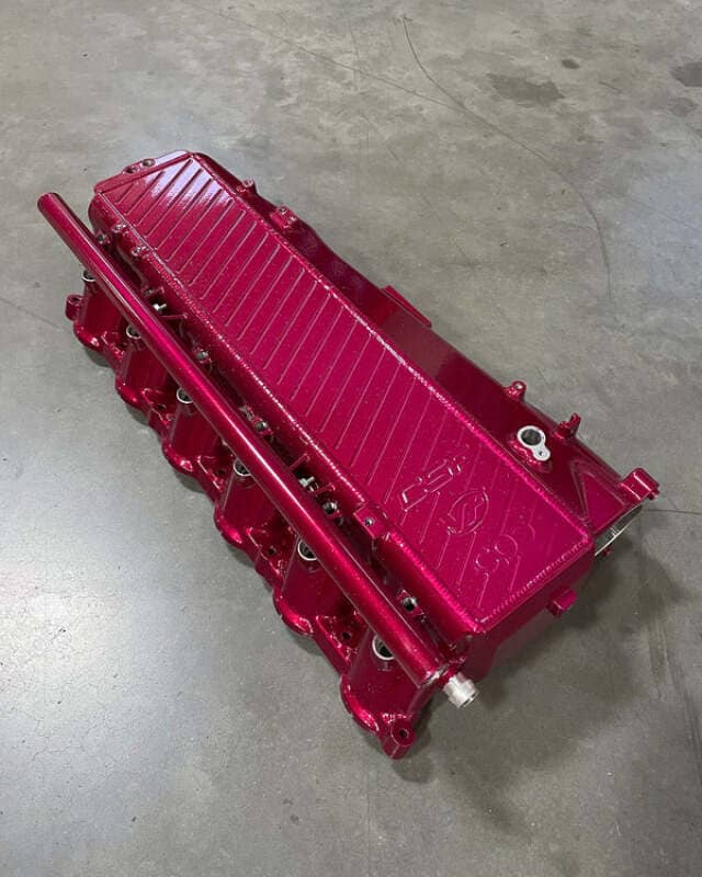 CSF BMW Gen 1 B58 Charge-Air-Cooler Manifold - Raspberry Sparkle