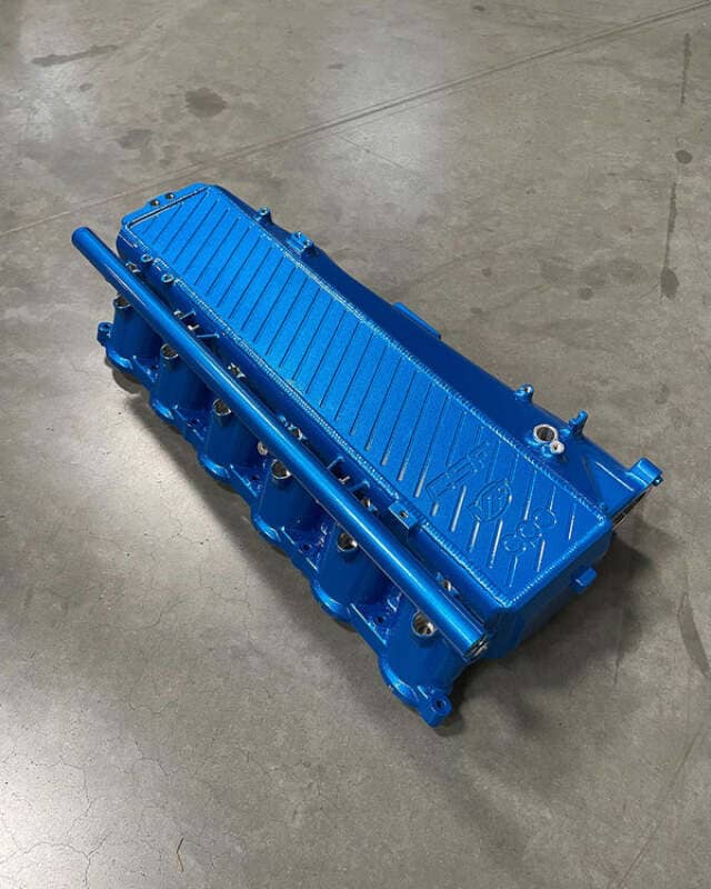 CSF Toyota A90/A91 Supra/ BMW G-Series B58 Charge-Air Cooler Manifold - Cusco/Verus Engineering Blue