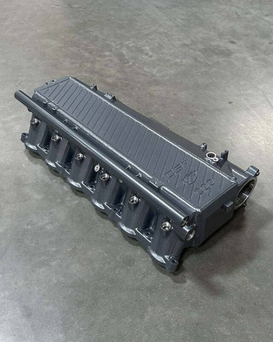 CSF Toyota A90/A91 Supra/ BMW G-Series B58 Charge-Air Cooler Manifold - Turbulence Grey