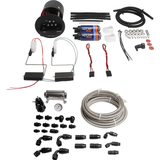 DeatschWerks 92-06 BMW 3-Series E36/E46 X2 Module with DW420 Pumps and PTFE Plumbing Kit