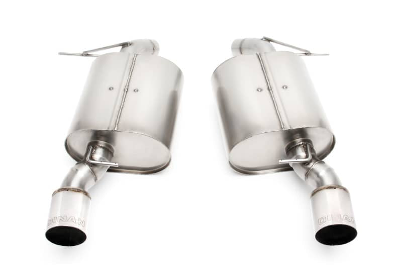 Dinan 07-11 BMW 335i/335xi (E90) Free Flow Axleback Exhaust System - Polished Tips