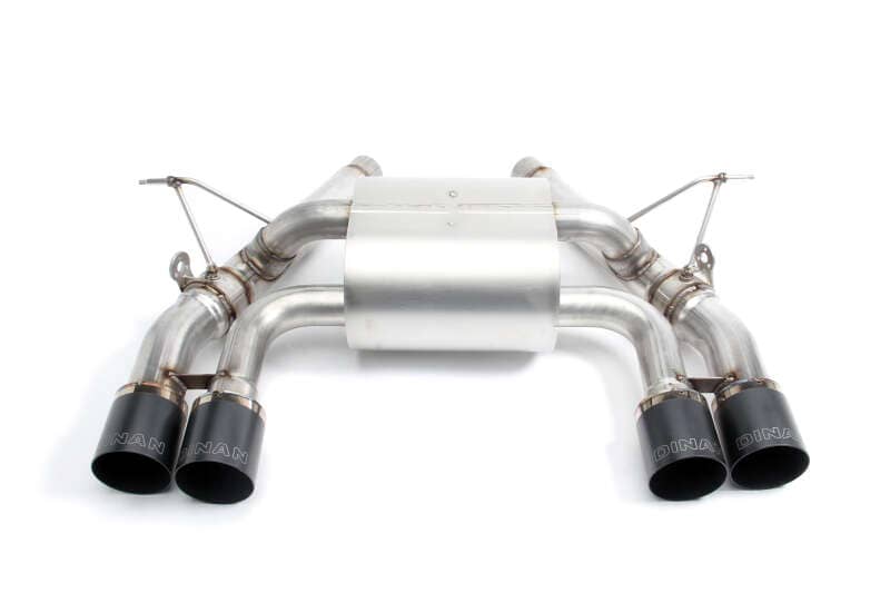 Dinan 15-20 BMW M3/M4 (F80/F82/F83) Free Flow Axleback Exhaust System - Black Tips