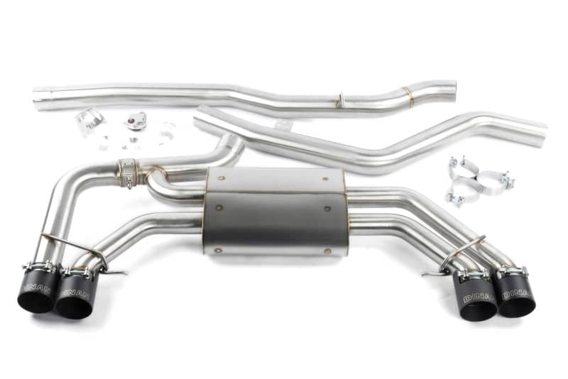 Dinan 18-25 BMW X3 M40i/X4 M40i (G01/G02) Valved Catback Exhaust System - Black Tips