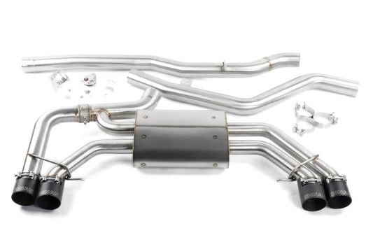 Dinan 18-25 BMW X3 M40i/X4 M40i (G01/G02) Valved Catback Exhaust System - Black Tips