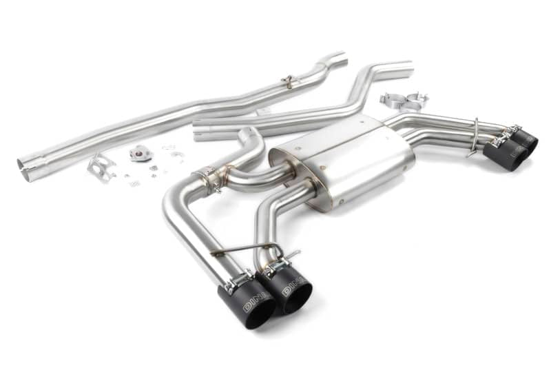 Dinan 18-25 BMW X3 M40i/X4 M40i (G01/G02) Valved Catback Exhaust System - Black Tips