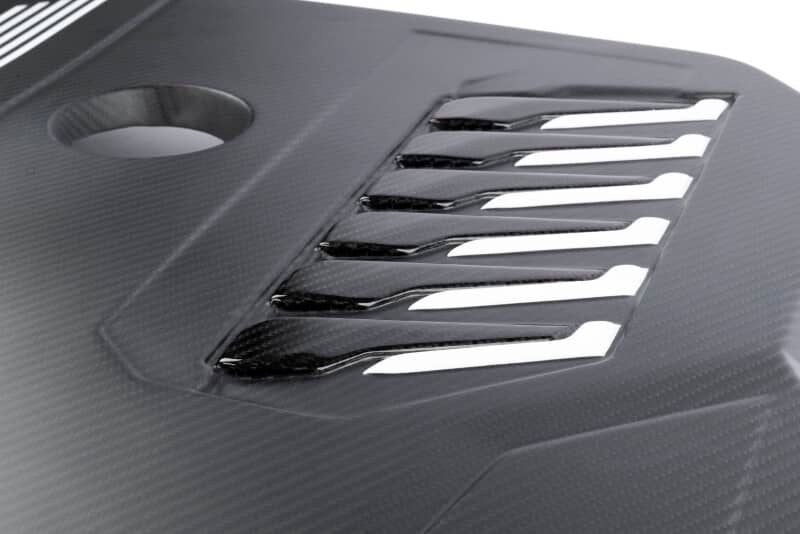 Dinan 19-26 BMW B58D (G01/G02/G20/G22/G23/G26/G42) Matte Carbon Fiber Engine Cover w/Gloss Accents