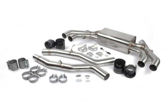Dinan 20-25 BMW X3 M/X4 M (F97/F98) Free Flow Axleback Exhaust System - Black Tips