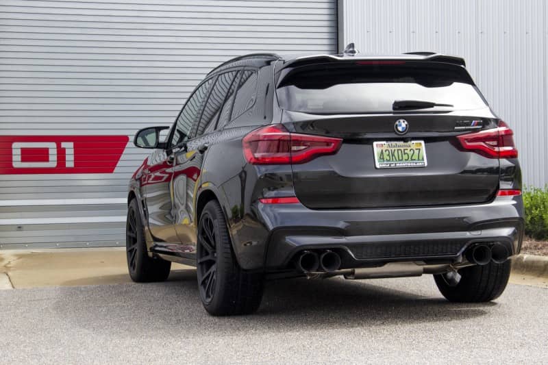 Dinan 20-25 BMW X3 M/X4 M (F97/F98) Free Flow Axleback Exhaust System - Black Tips