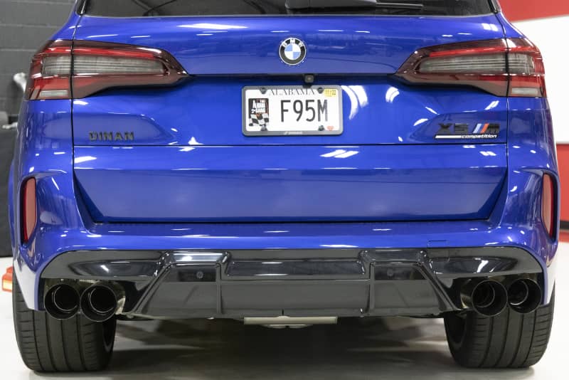Dinan 20-26 BMW X5 M/X6 M (F95/F96) Valved Axleback Exhaust System - Black Tips