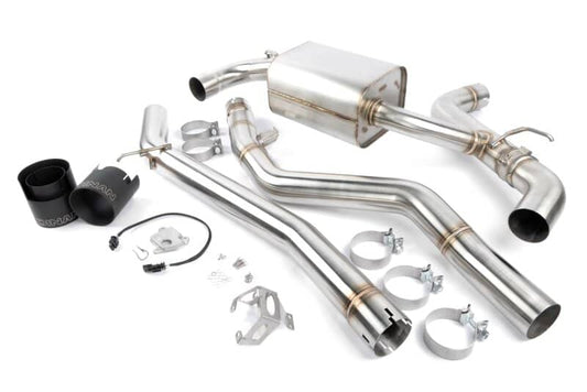 Dinan 20-26 Toyota GR Supra (A90/A91) 3.0T Valved Catback Exhaust System - Black Tips