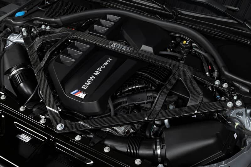 Dinan 21-27 BMW M2/M3/M4 (G80/G82/G83/G87) Gloss Carbon Fiber Strut Tower Brace - Front