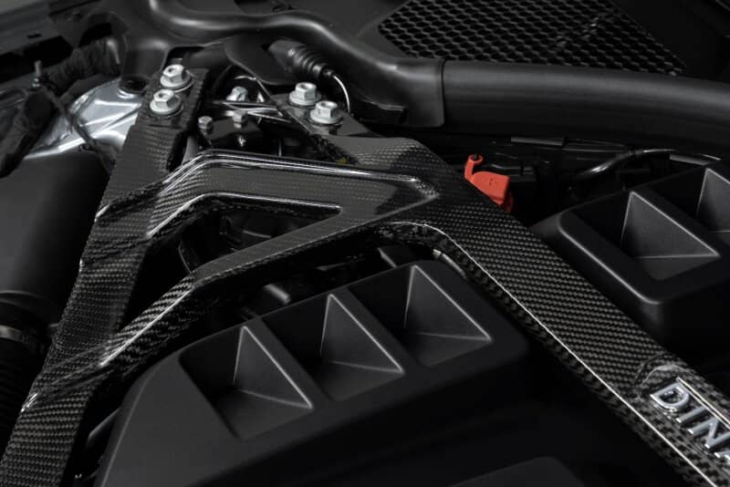 Dinan 21-27 BMW M2/M3/M4 (G80/G82/G83/G87) Gloss Carbon Fiber Strut Tower Brace - Front