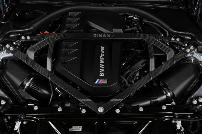 Dinan 21-27 BMW M2/M3/M4 (G80/G82/G83/G87) Matte Carbon Fiber Strut Tower Brace - Front