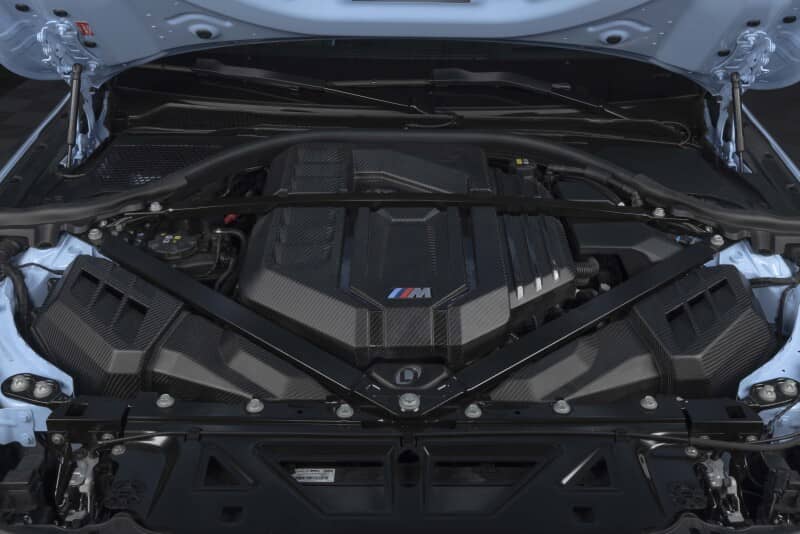 Dinan 21-27 BMW M2/M3/M4 (G80/G82/G87) Matte Carbon Fiber Engine Cover w/Gloss Accents