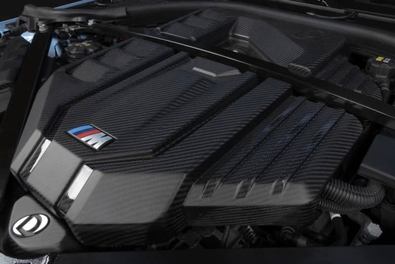 Dinan 21-27 BMW M2/M3/M4 (G80/G82/G87) Matte Carbon Fiber Engine Cover w/Gloss Accents