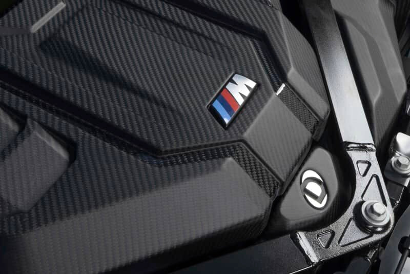 Dinan 21-27 BMW M2/M3/M4 (G80/G82/G87) Matte Carbon Fiber Engine Cover w/Gloss Accents
