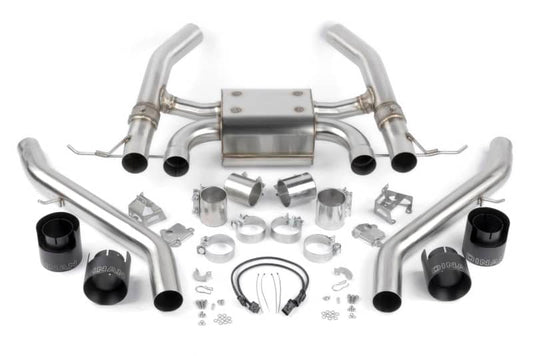 Dinan 21-27 BMW M3/M4 (G80/G82/G83) Valved Axleback Exhaust System - Black Tips