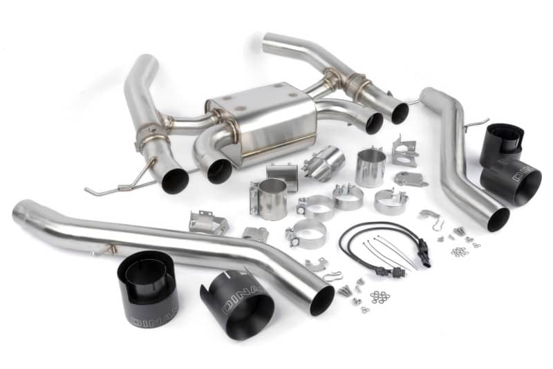 Dinan 21-27 BMW M3/M4 (G80/G82/G83) Valved Axleback Exhaust System - Black Tips