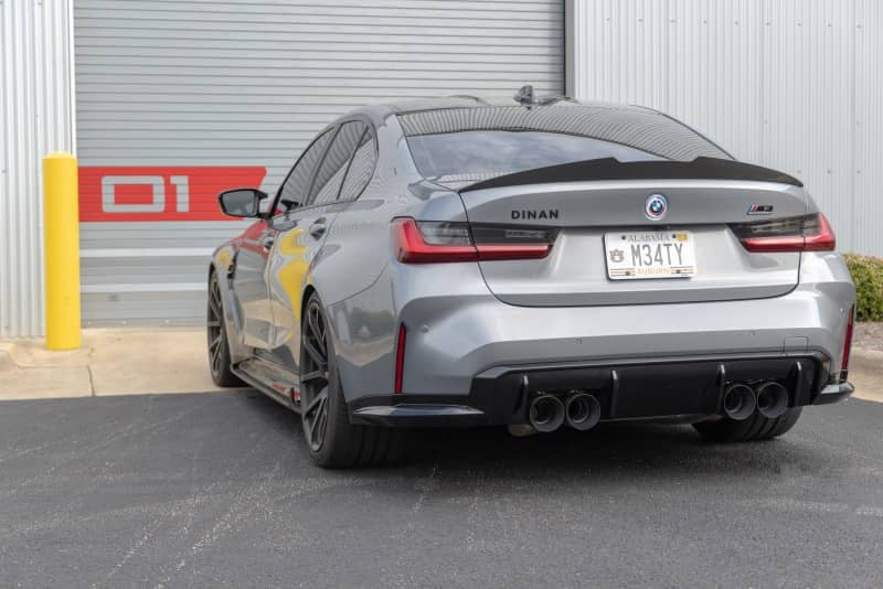 Dinan 21-27 BMW M3/M4 (G80/G82/G83) Valved Axleback Exhaust System - Black Tips