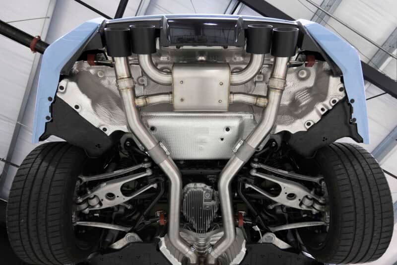 Dinan 23-26 BMW M2 (G87) Valved Axleback Exhaust System - Black Tips