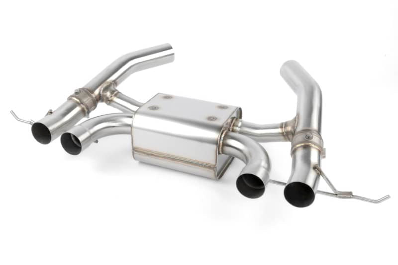 Dinan 23-26 BMW M2 (G87) Valved Axleback Exhaust System - Black Tips