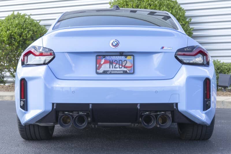 Dinan 23-26 BMW M2 (G87) Valved Axleback Exhaust System - Black Tips
