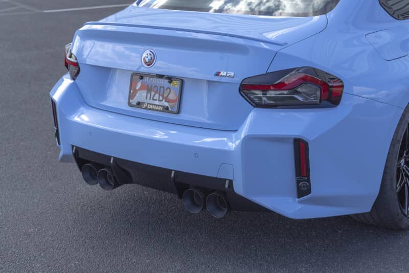 Dinan 23-26 BMW M2 (G87) Valved Axleback Exhaust System - Black Tips