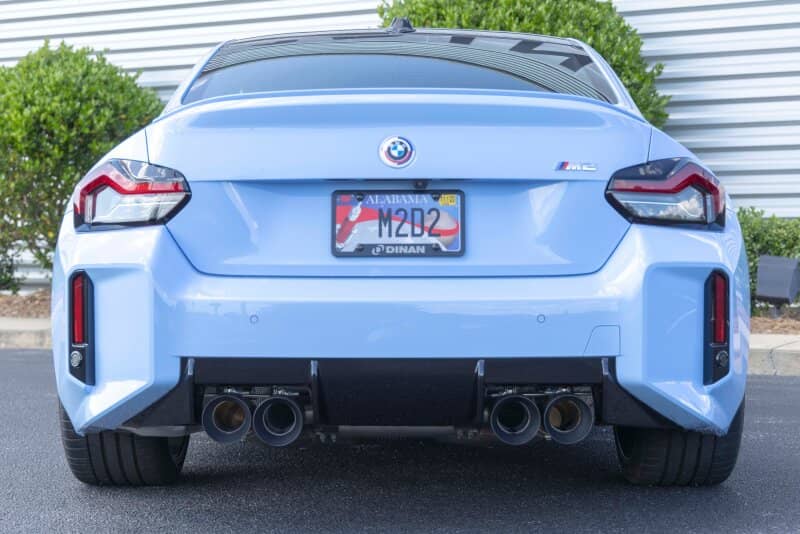 Dinan 23-26 BMW M2 (G87) Valved Axleback Exhaust System - Black Tips
