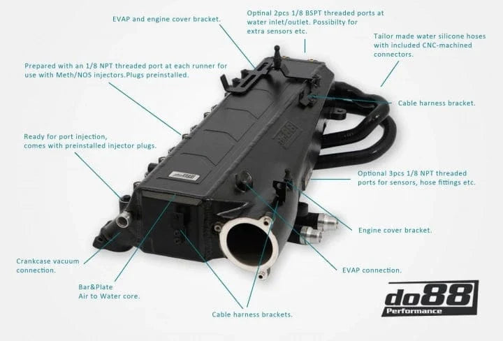 do88 Charge Cooler Manifold, BMW G-Serie (B58) / Toyota GR Supra A90