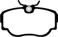 EBC 83-85 BMW 318 1.8 (E30) Redstuff Front Brake Pads