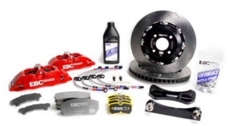 EBC Racing 06-18 BMW X5 (E70/F15) Red Apollo-6 Calipers 380mm Rotors Front Big Brake Kit