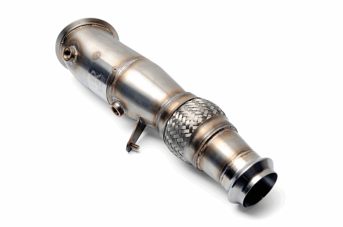 Evolution Racewerks 4" High Flow (CATTED) Downpipe for N26 Engine (F3X)
