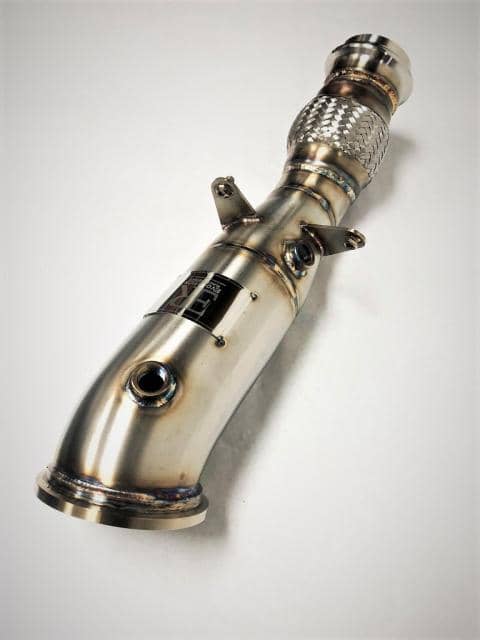 Evolution Racewerks 4" High Flow (CATTED) Downpipe for B46 Engine (F2X, F3X, G2X, G3X, G4X, G01, G02)