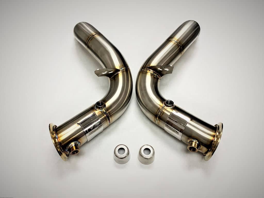 Evolution Racewerks High Flow (CATTED) Downpipes for S63TU Engine (M5, M6)
