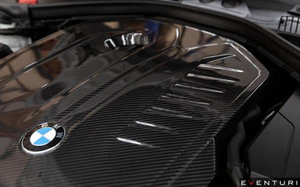 Eventuri BMW F20 M140i, F22 M240i, F30 M340i B58 Black Carbon Engine Cover